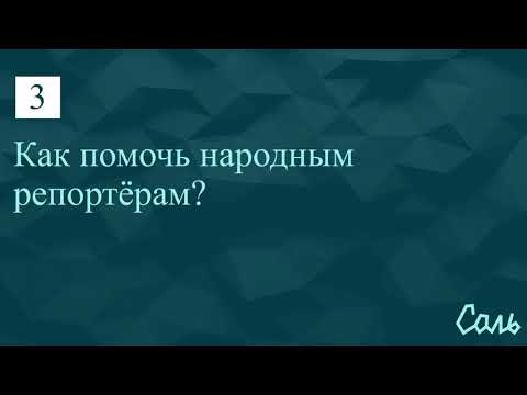 Горалик_3. Как помочь народным репортёрам?